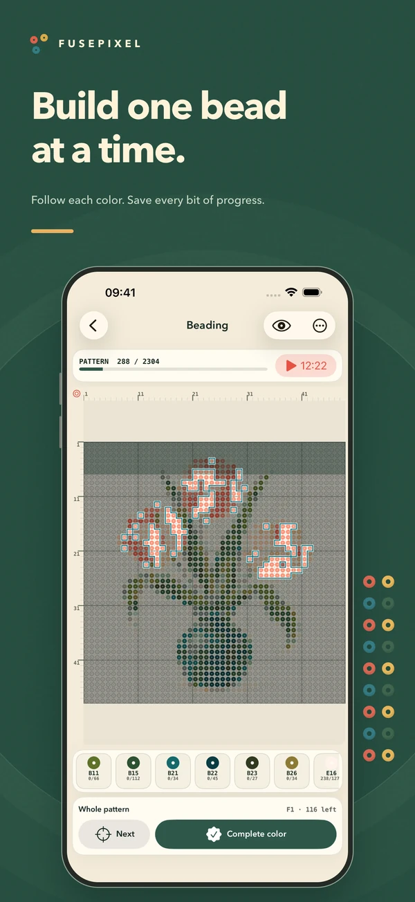 FusePixel：Turn photos into bead patterns, one creative detail at a time.
